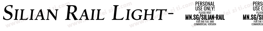 Silian Rail Light字体转换